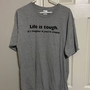 Gildan Gray Graphic Men's T-Shirt